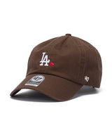 47 Brand Clean Up MLB League Heart Los Angeles Dodgers Brown