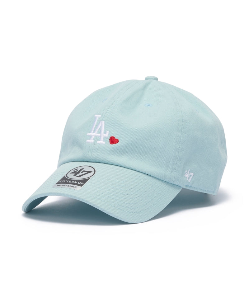 47 Brand Clean Up MLB League Heart Los Angeles Dodgers Pastel Blue