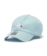 47 Brand Clean Up MLB League Heart Los Angeles Dodgers Pastel Blue