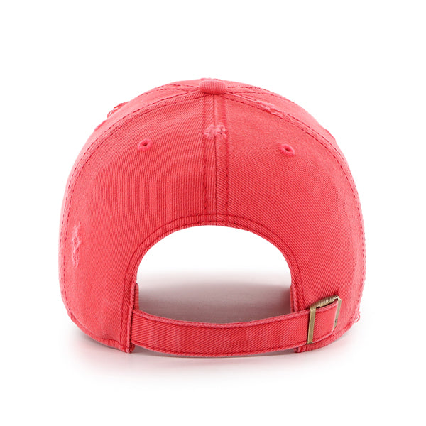 47 Brand Clean Up MLB Well Worn Distressed Los Angeles Angels Red