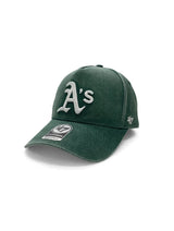 47 Brand Offside DT MLB Well Worn Raised Chain Oakland Athletics Dark Green