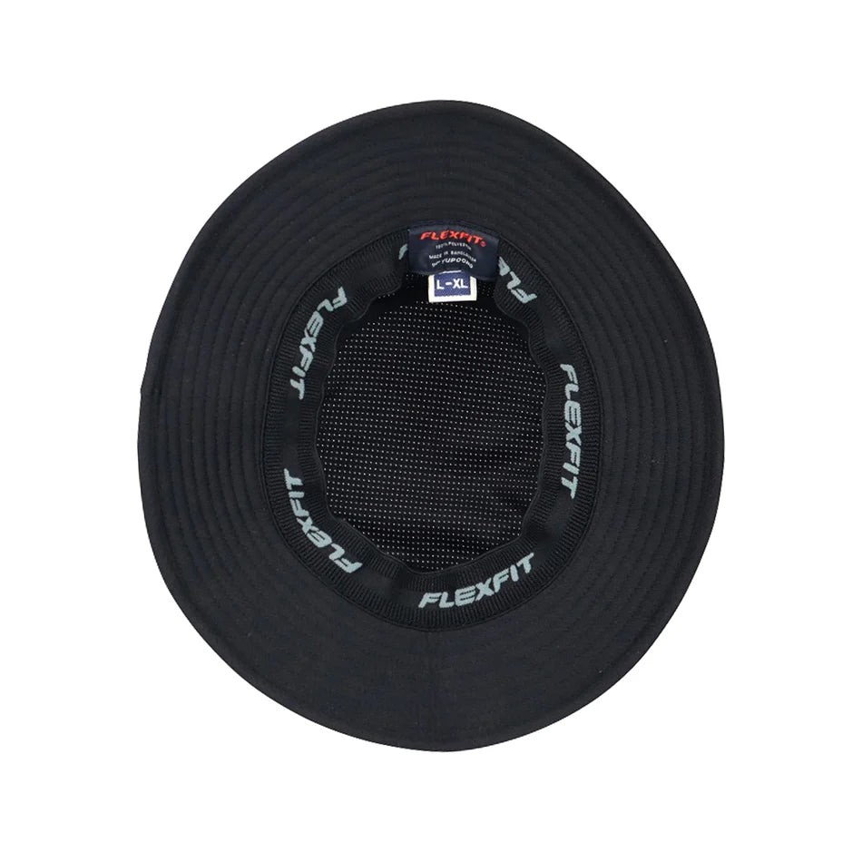 Flexfit Cool and Dry Mesh Bucket Hat Black