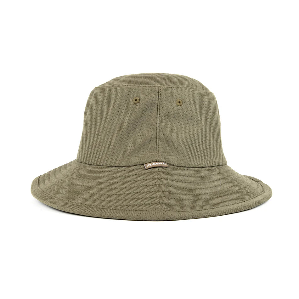Flexfit Cool and Dry Mesh Bucket Hat Olive