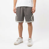 Mitchell & Ness Branded Diamond Mesh Shorts Slate Stone/Ivory
