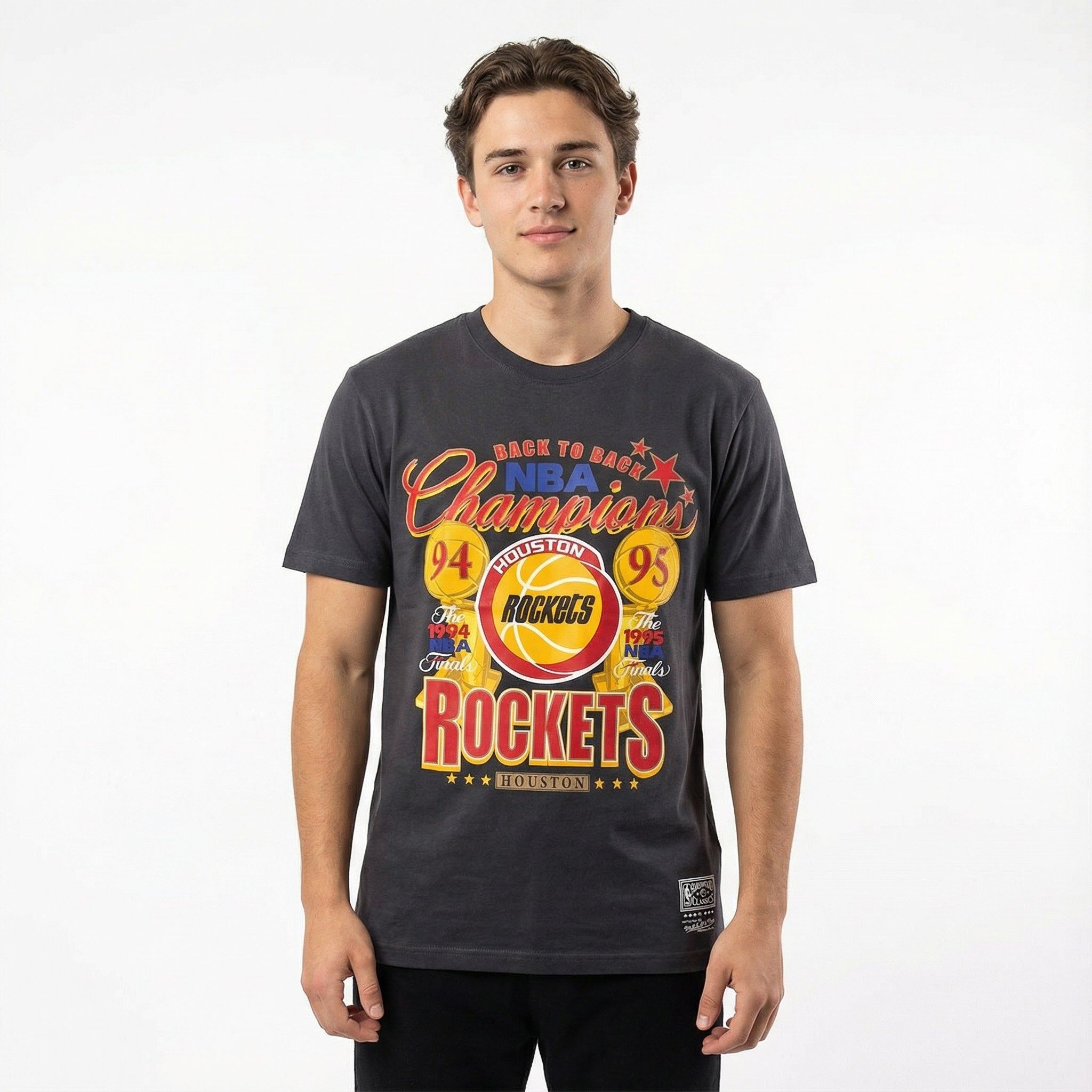 Mitchell & Ness NBA Chasing Dreams Tee Houston Rockets Washed Black