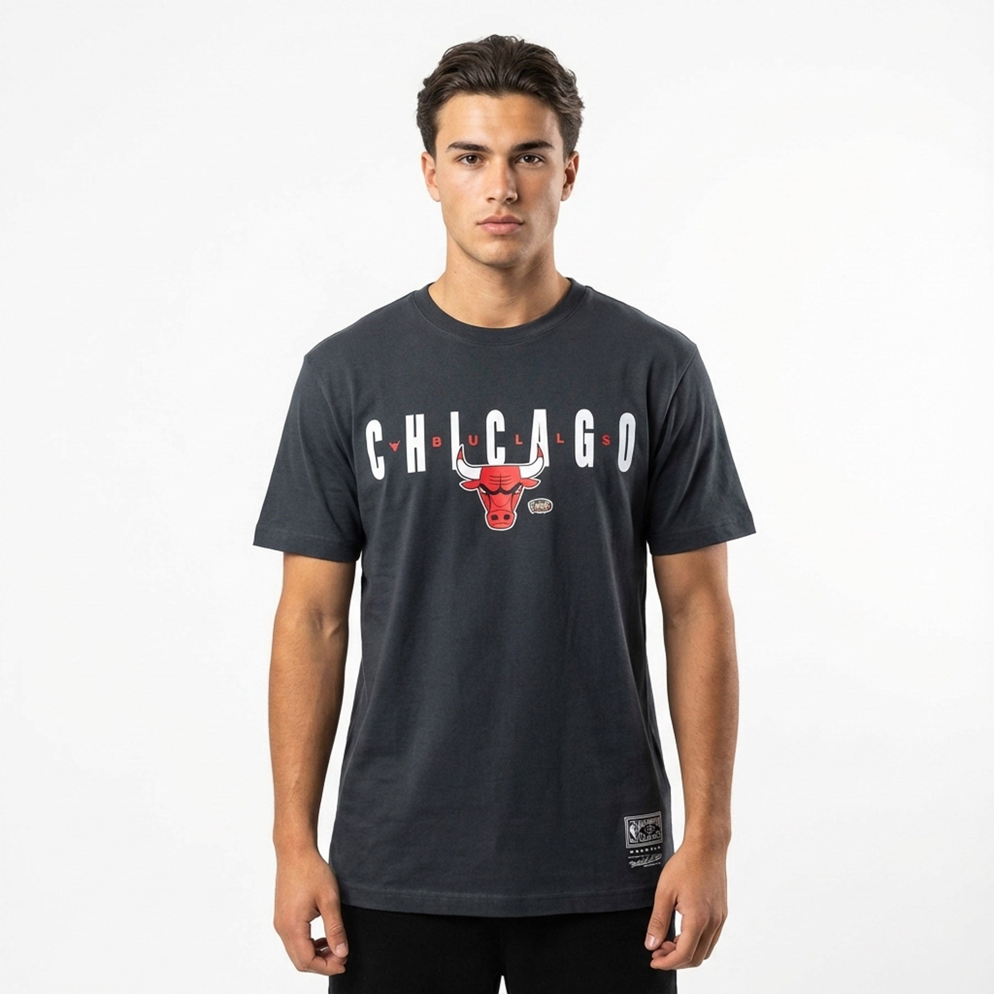 Mitchell & Ness NBA Letter Tee Chicago Bulls Black