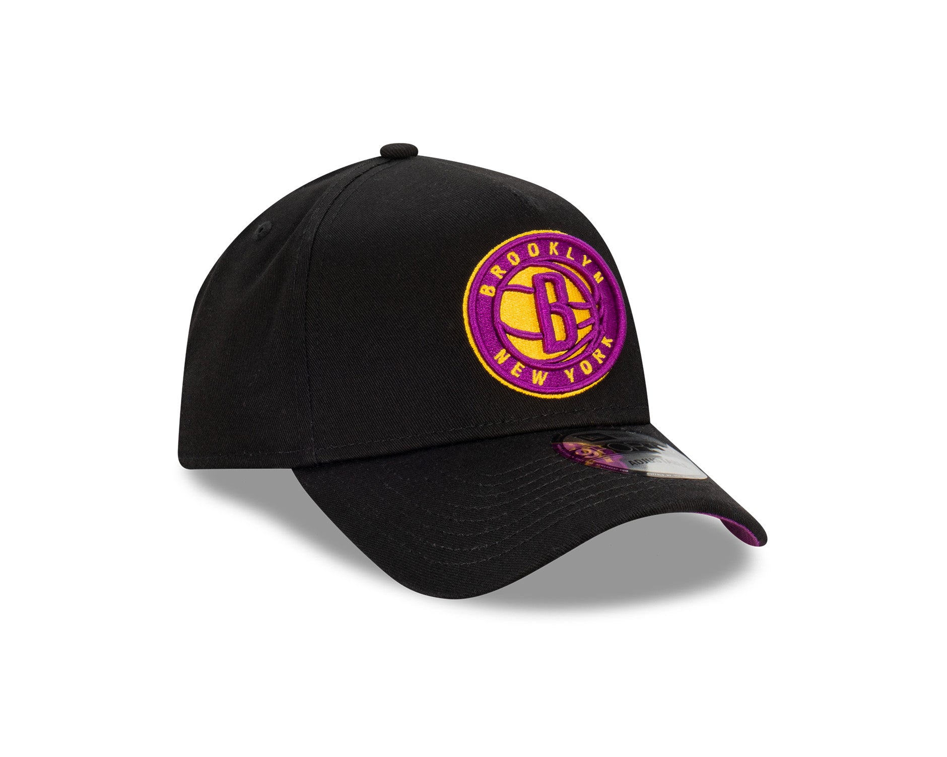 New Era 9Forty A-Frame NBA Passionfruit Brooklyn Nets Black