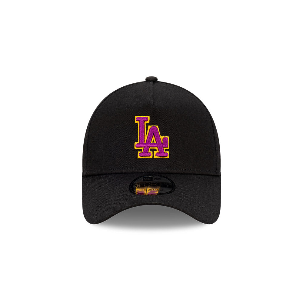 New Era 9Forty A-Frame MLB Passionfruit Los Angeles Dodgers Black