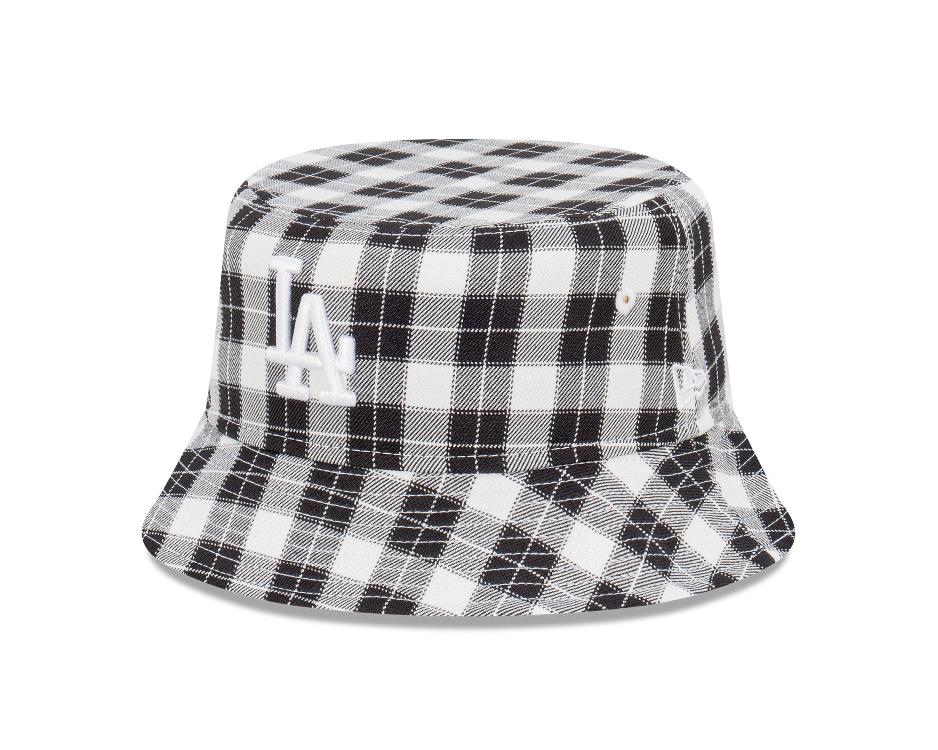 New Era Bucket Hat MLB Plaid Los Angeles Dodgers