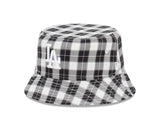 New Era Bucket Hat MLB Plaid Los Angeles Dodgers