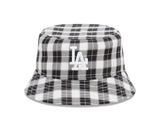 New Era Bucket Hat MLB Plaid Los Angeles Dodgers