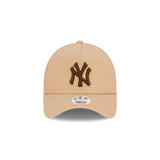 New Era Womens 9Forty A-Frame Clothstrap MLB Toffee New York Yankees