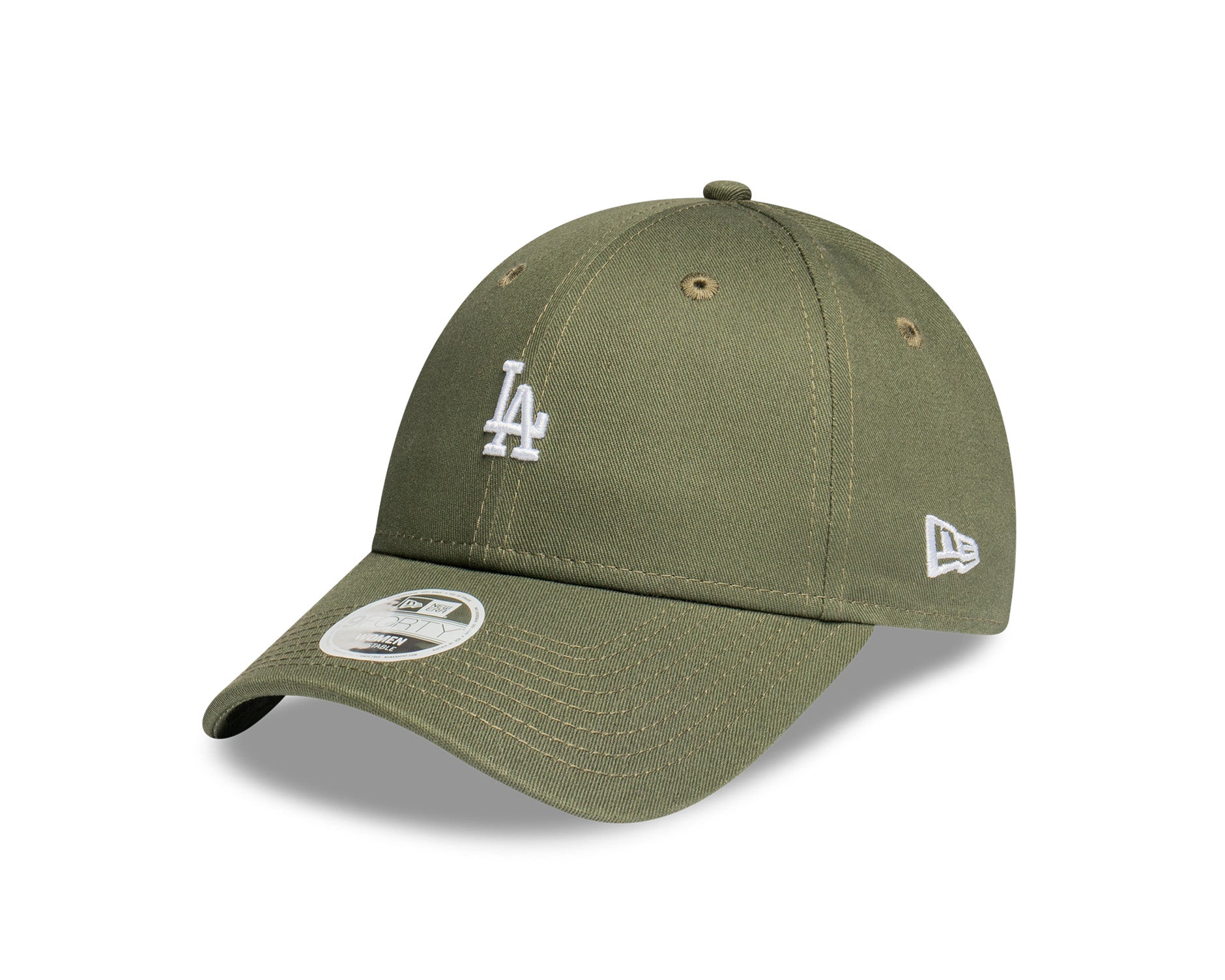 New Era Womens 9Forty MLB Micro Los Angeles Dodgers Olive