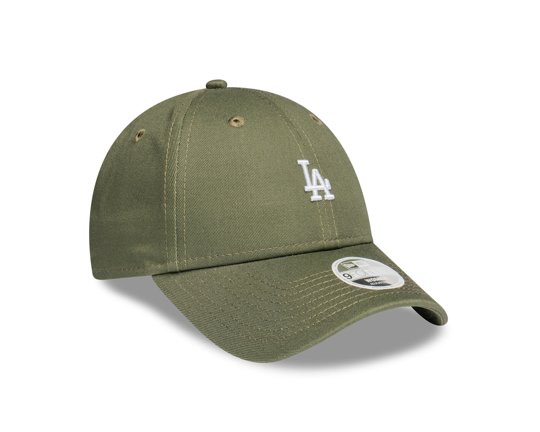 New Era Womens 9Forty MLB Micro Los Angeles Dodgers Olive