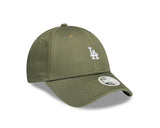 New Era Womens 9Forty MLB Micro Los Angeles Dodgers Olive