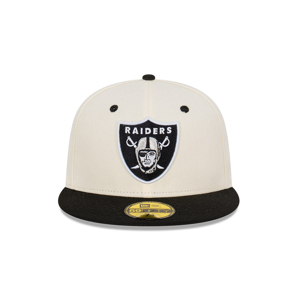 New Era 59Fifty NFL Las Vegas Raiders 2Tone White Black