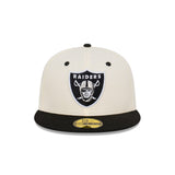 New Era 59Fifty NFL Las Vegas Raiders 2Tone White Black