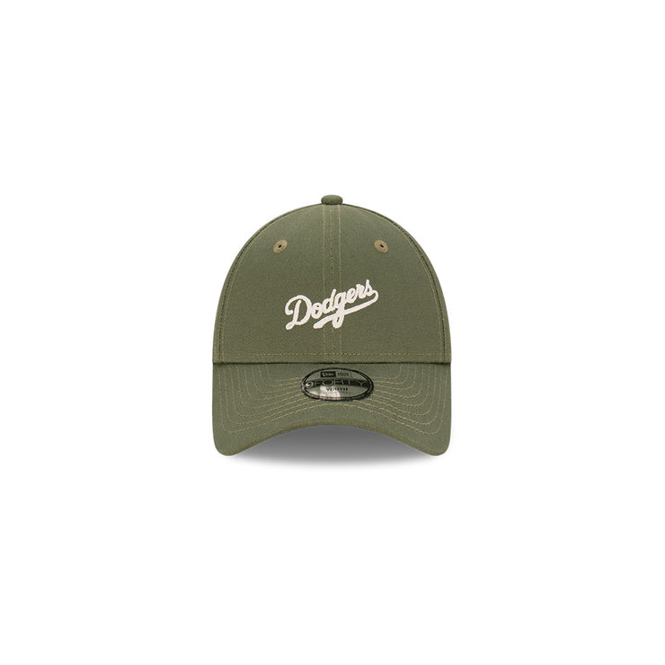 New Era Kids 9Forty Clothstrap MLB Earth Chain Stitch Los Angeles Dodgers Olive
