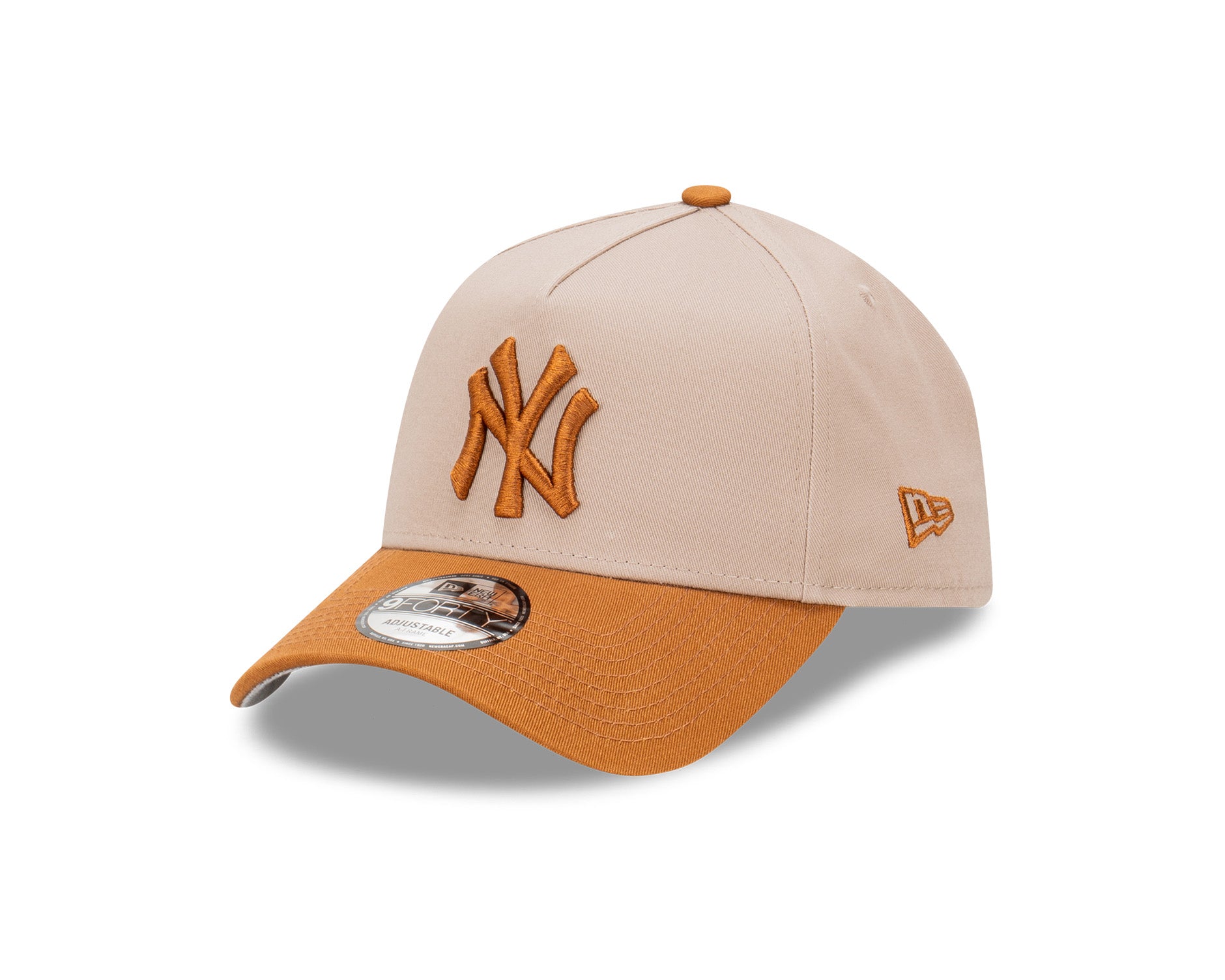 New Era 9Forty A-Frame MLB Seasonal Tonal New York Yankees Toasted Peanut