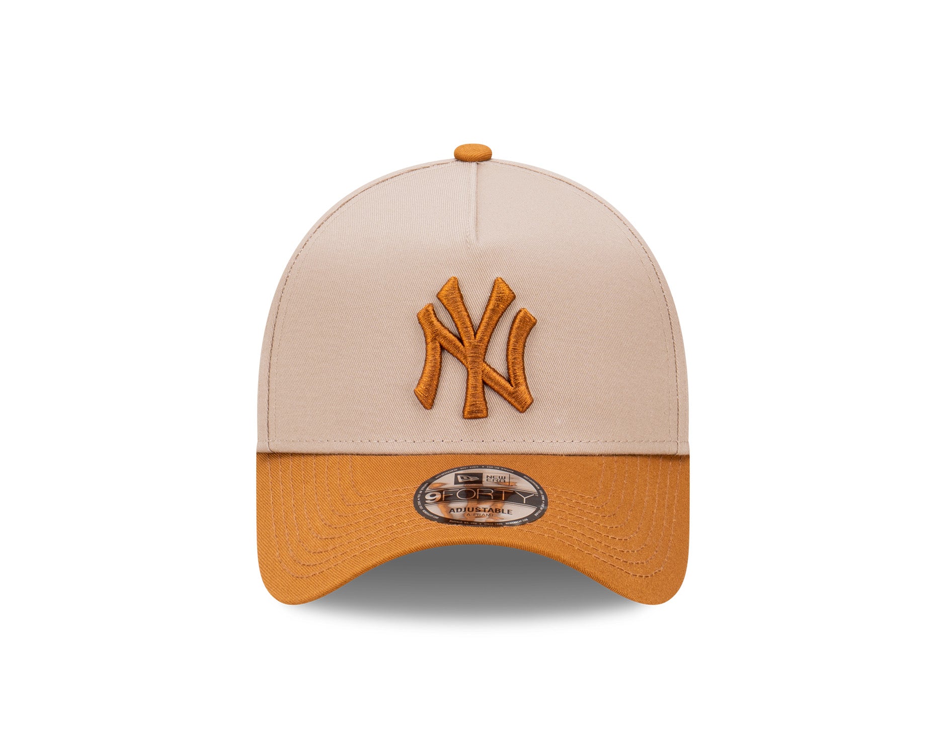 New Era 9Forty A-Frame MLB Seasonal Tonal New York Yankees Toasted Peanut