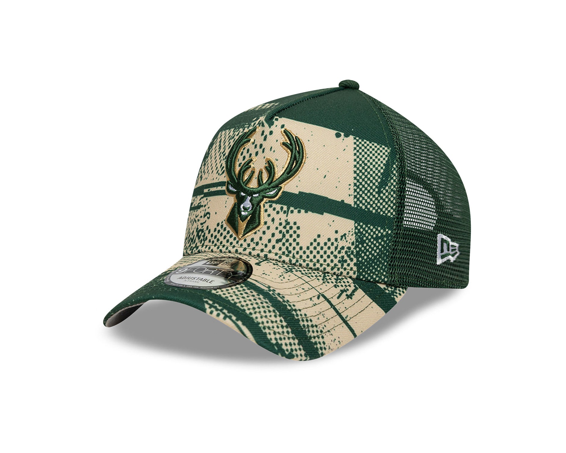 New Era 9Forty A-Frame Trucker NBA Tip Off 2024 Milwaukee Bucks