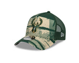 New Era 9Forty A-Frame Trucker NBA Tip Off 2024 Milwaukee Bucks