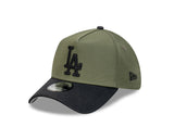 New Era 39Thirty A-Frame MLB Seasonal Chainstitch Los Angeles Dodgers Olive/Black