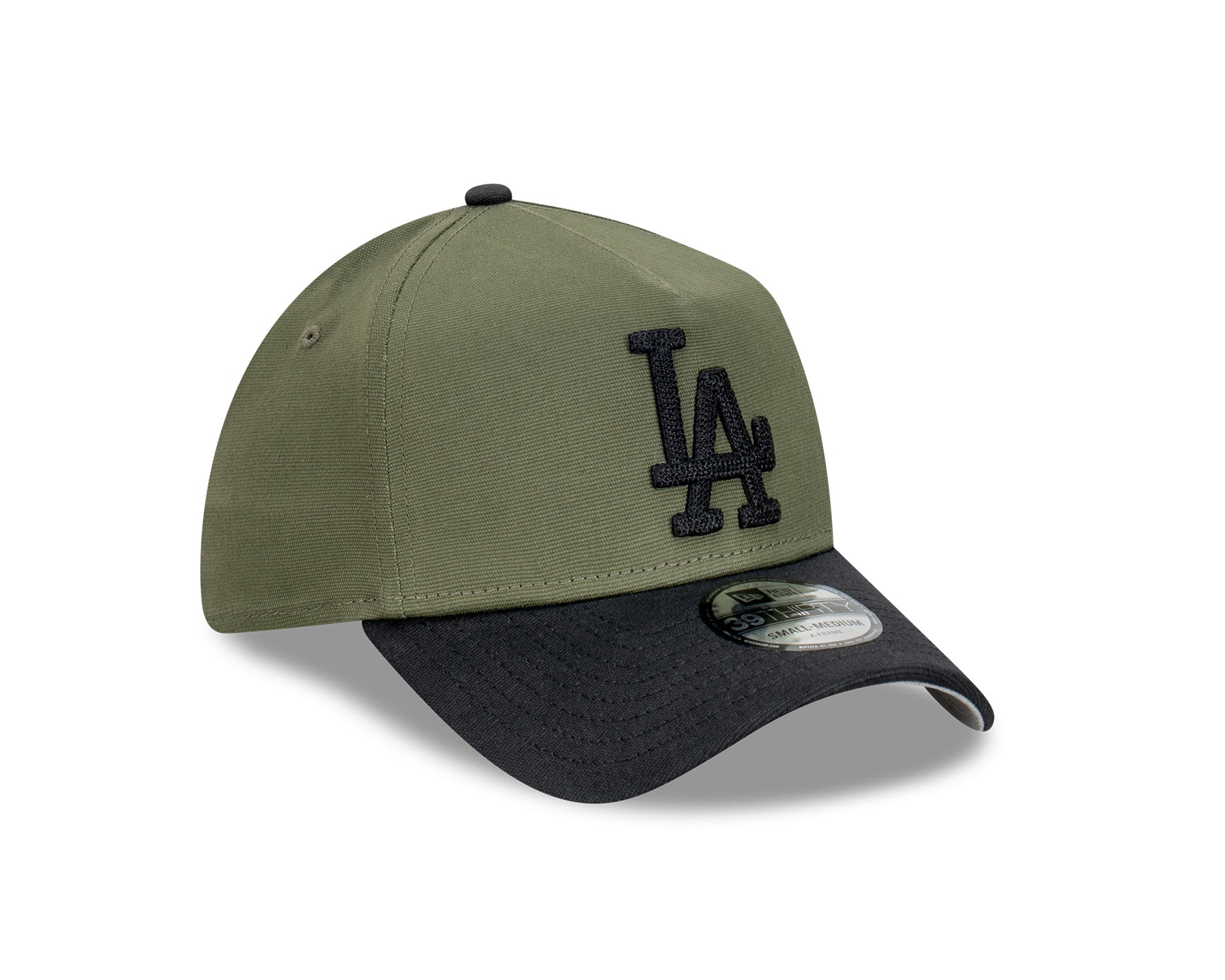 New Era 39Thirty A-Frame MLB Seasonal Chainstitch Los Angeles Dodgers Olive/Black