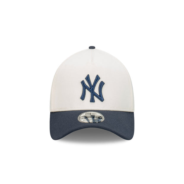 New Era 39Thirty A-Frame MLB Cut N Paste New York Yankees Chrome White