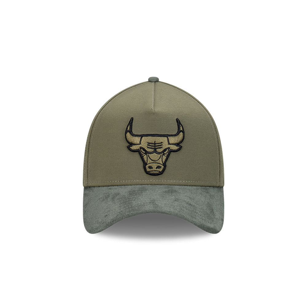 New Era 39Thirty A-Frame NBA Olive Premium Chicago Bulls