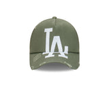 New Era 9Forty A-Frame Trucker Oversized Logo Los Angeles Dodgers Olive