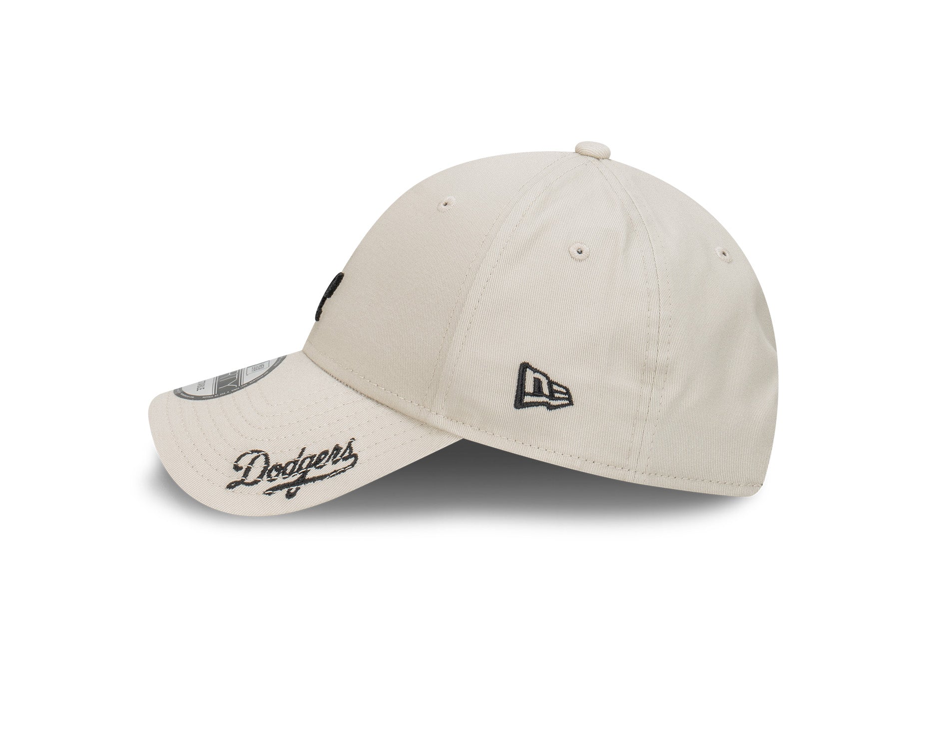 New Era 9Forty Strapback MLB Black Stone Visor Script Los Angeles Dodgers