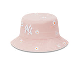 New Era Bucket MLB Daisy New York Yankees Pastel Pink