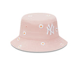 New Era Bucket MLB Daisy New York Yankees Pastel Pink