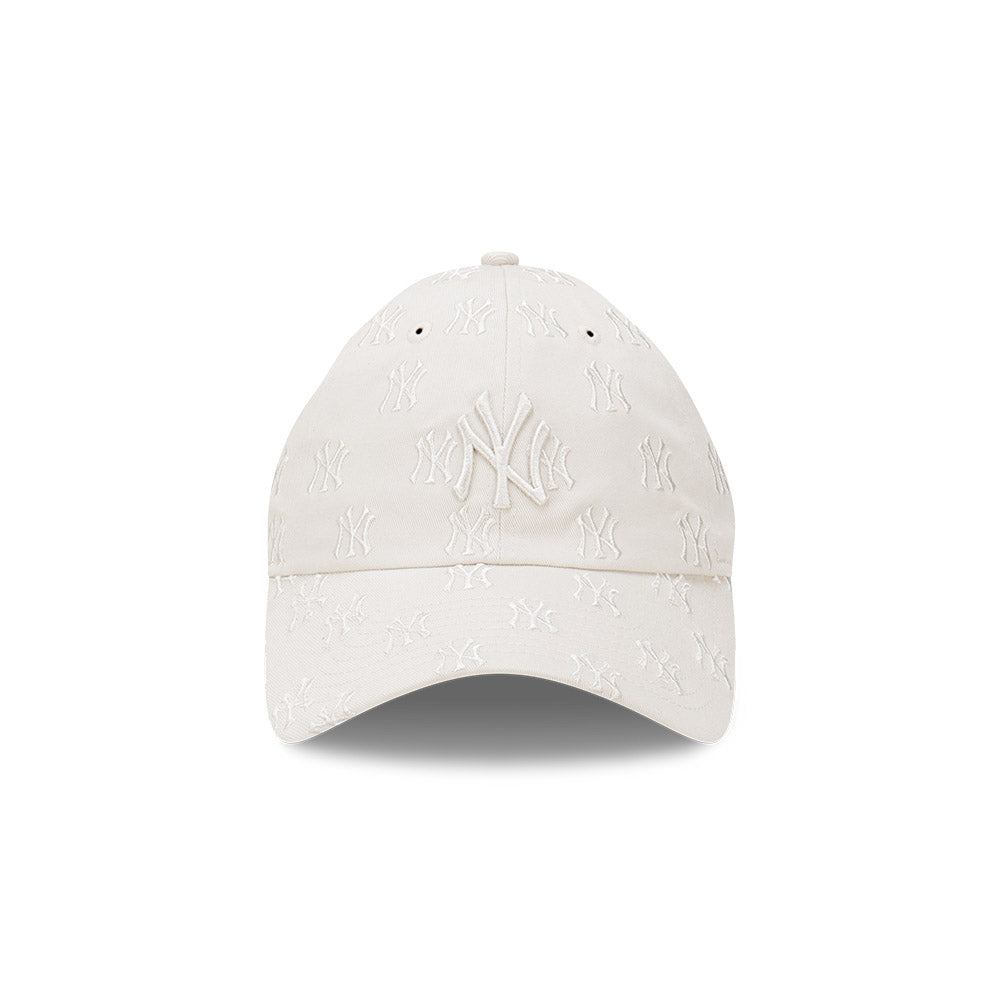 New Era Casual Classic MLB Tonal Monogram New York Yankees Stone