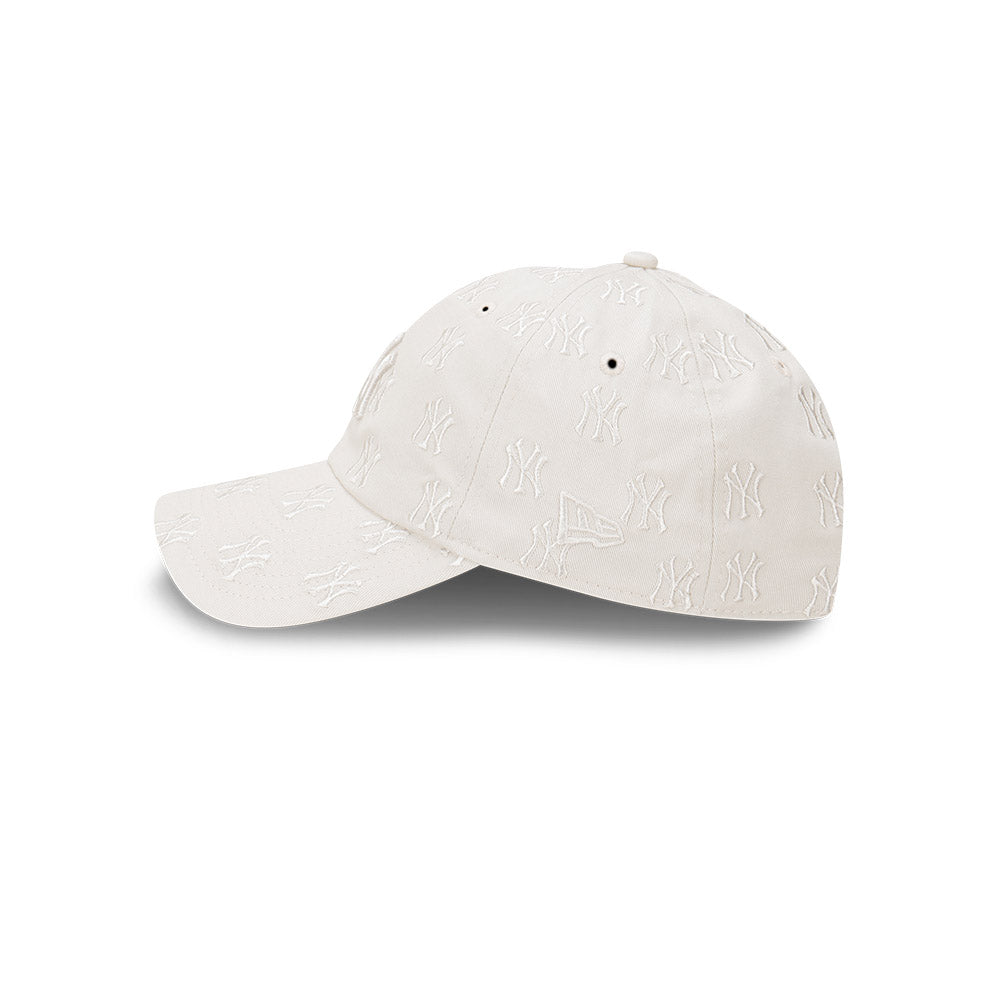 New Era Casual Classic MLB Tonal Monogram New York Yankees Stone