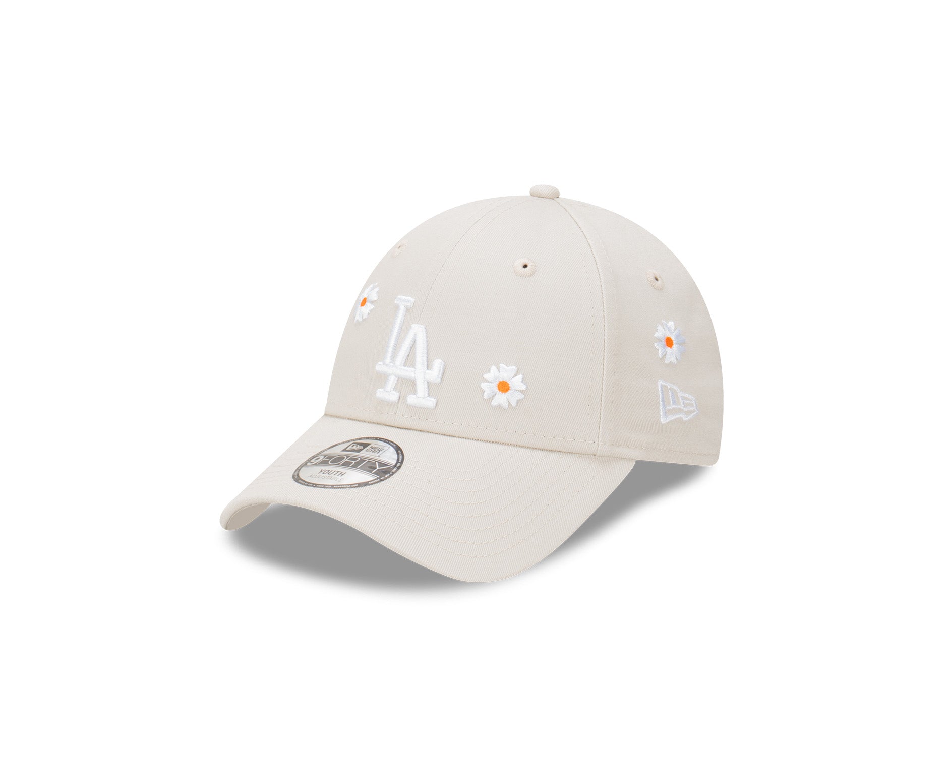 New Era Kids 9Forty MLB Daisy Los Angeles Dodgers Vintage Stone