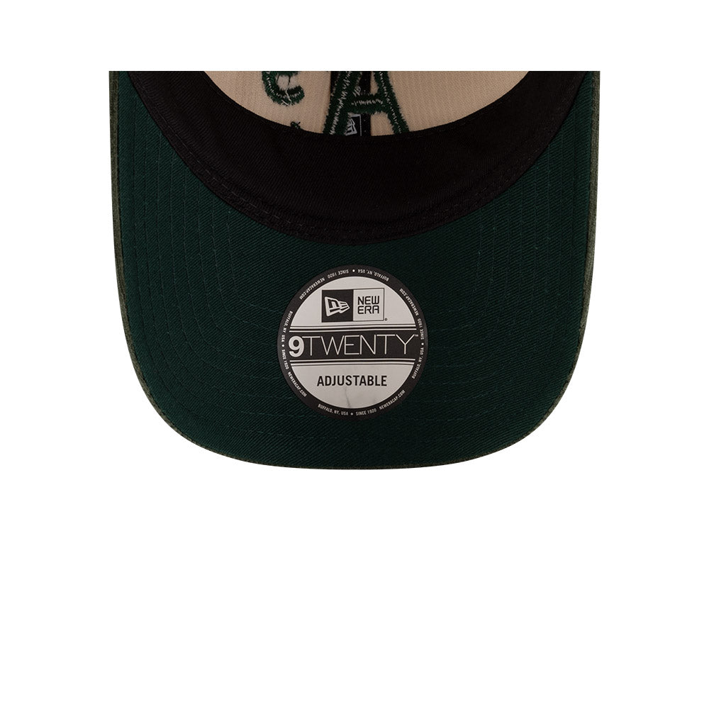 New Era 9Twenty MLB Block Cord Oakland Athletics Ivory Dark Green