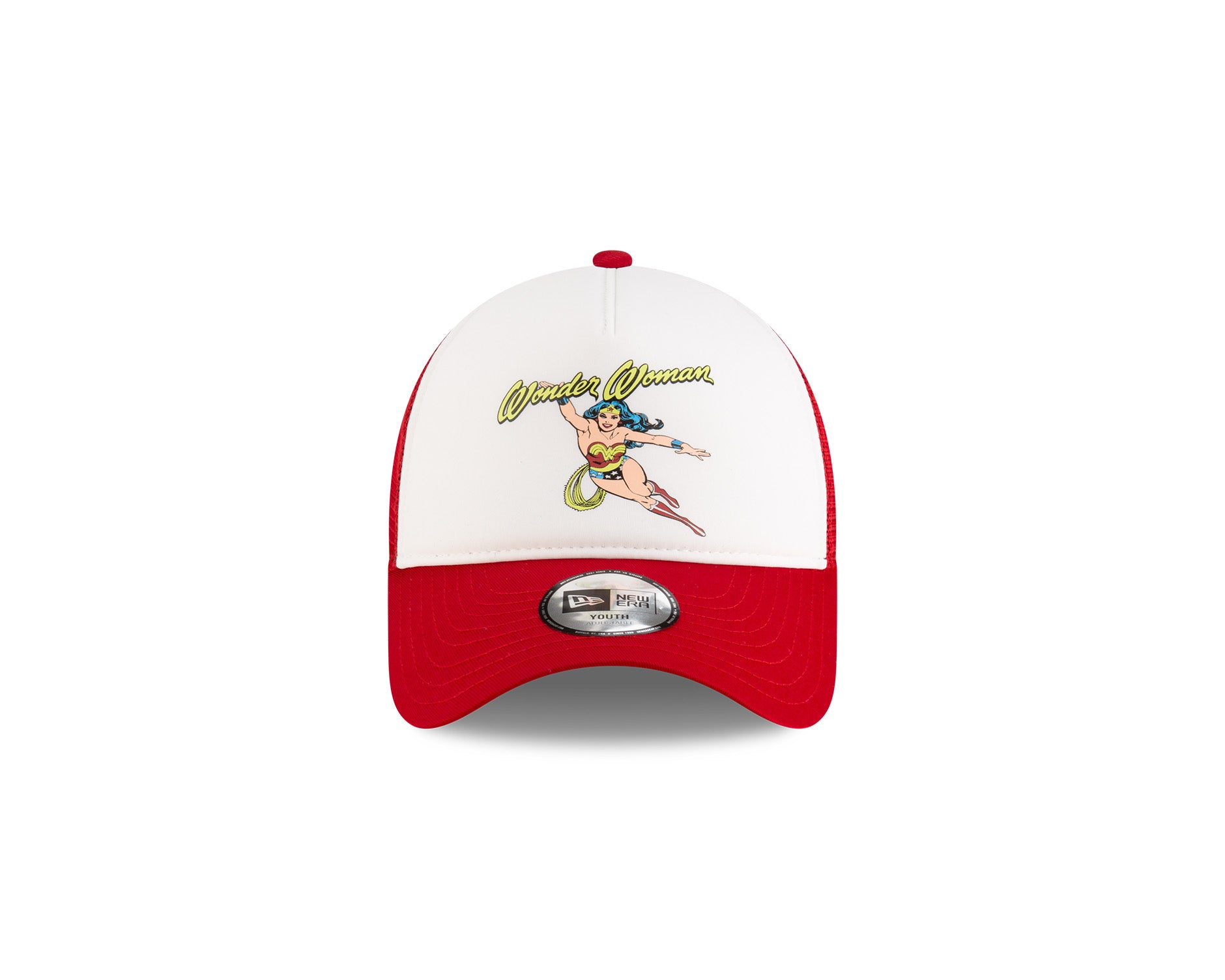 New Era Youth 9Forty Trucker DC Wonder Woman Scarlet