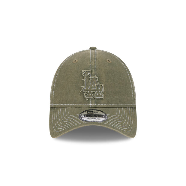 New Era 9Twenty MLB Frayed Los Angeles Dodgers Olive