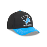 New Era 9Forty Mid Crown A-Frame NFL 25 Draft Detroit Lions Black