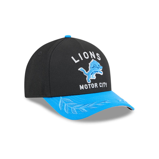 New Era 9Forty Mid Crown A-Frame NFL 25 Draft Detroit Lions Black