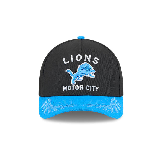 New Era 9Forty Mid Crown A-Frame NFL 25 Draft Detroit Lions Black
