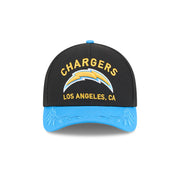 New Era 9Forty Mid Crown A-Frame NFL 25 Draft Los Angeles Chargers Black