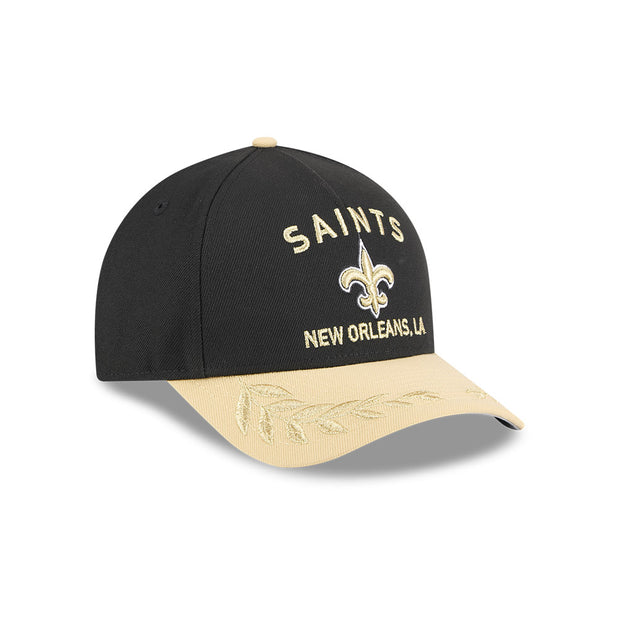 New Era 9Forty Mid Crown A-Frame NFL 25 Draft New Orleans Saints Black