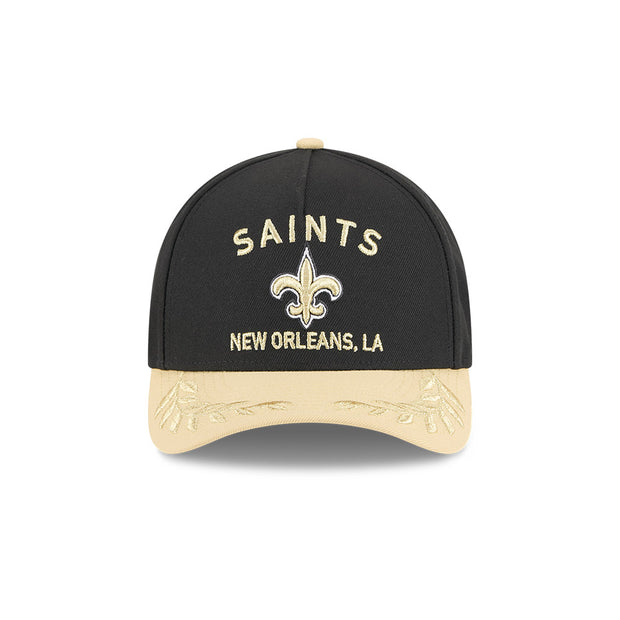 New Era 9Forty Mid Crown A-Frame NFL 25 Draft New Orleans Saints Black