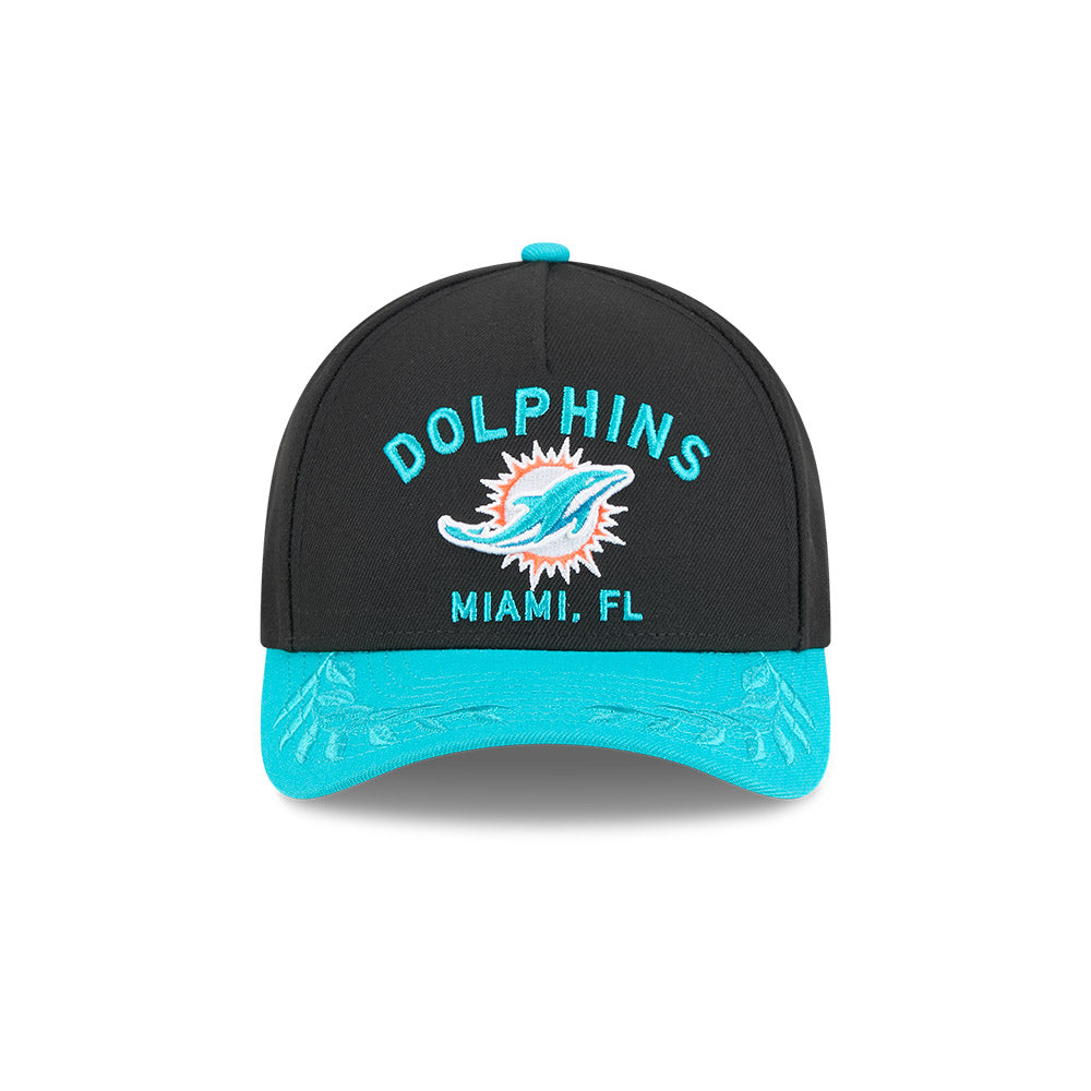 New Era 9Forty Mid Crown A-Frame NFL 25 Draft Miami Dolphins Black