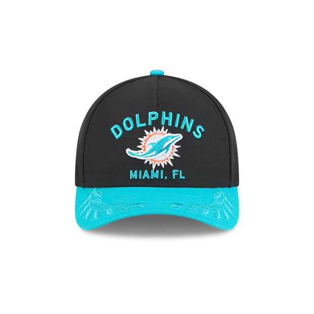 New Era 9Forty Mid Crown A-Frame NFL 25 Draft Miami Dolphins Black