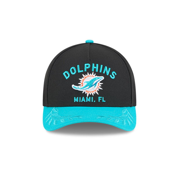 New Era 9Forty Mid Crown A-Frame NFL 25 Draft Miami Dolphins Black