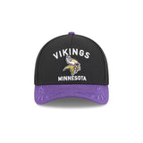 New Era 9Forty Mid Crown A-Frame NFL 25 Draft Minnesota Vikings Black